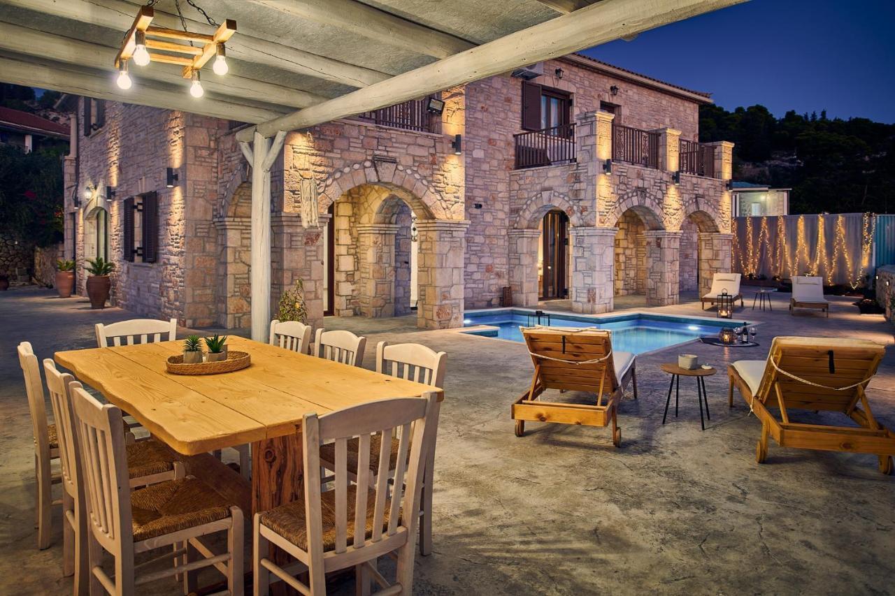 Ioanna Chateau - Luxury Stone Villa Maries  Eksteriør billede